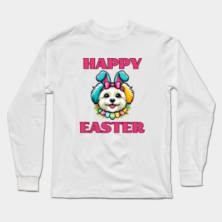 Maltipoo Easter Bunny Long Sleeve T-Shirt